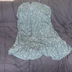 Adorable Daisy Green Spaghetti Strap dress by Shein